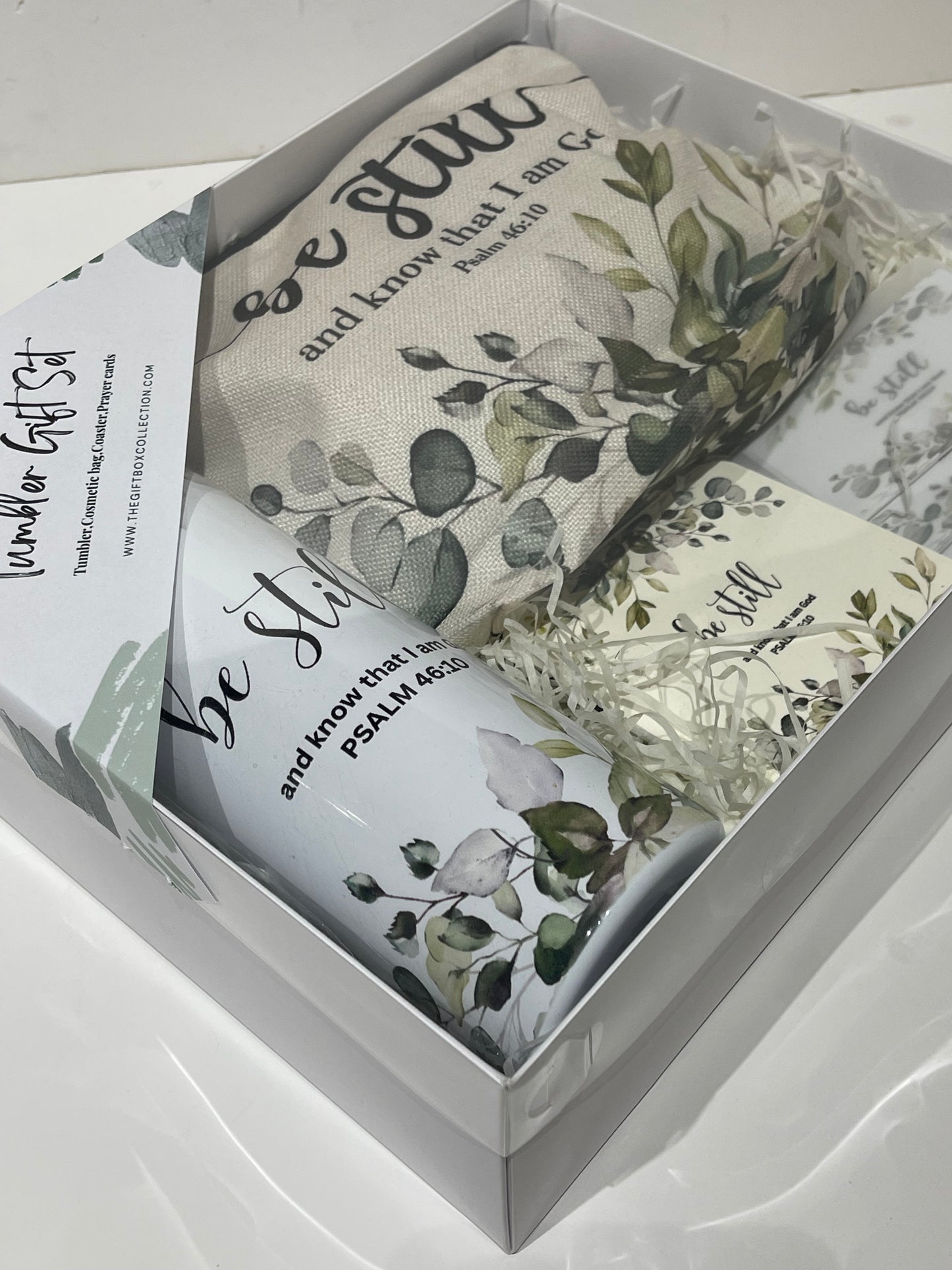 Tumbler gift set(be still)