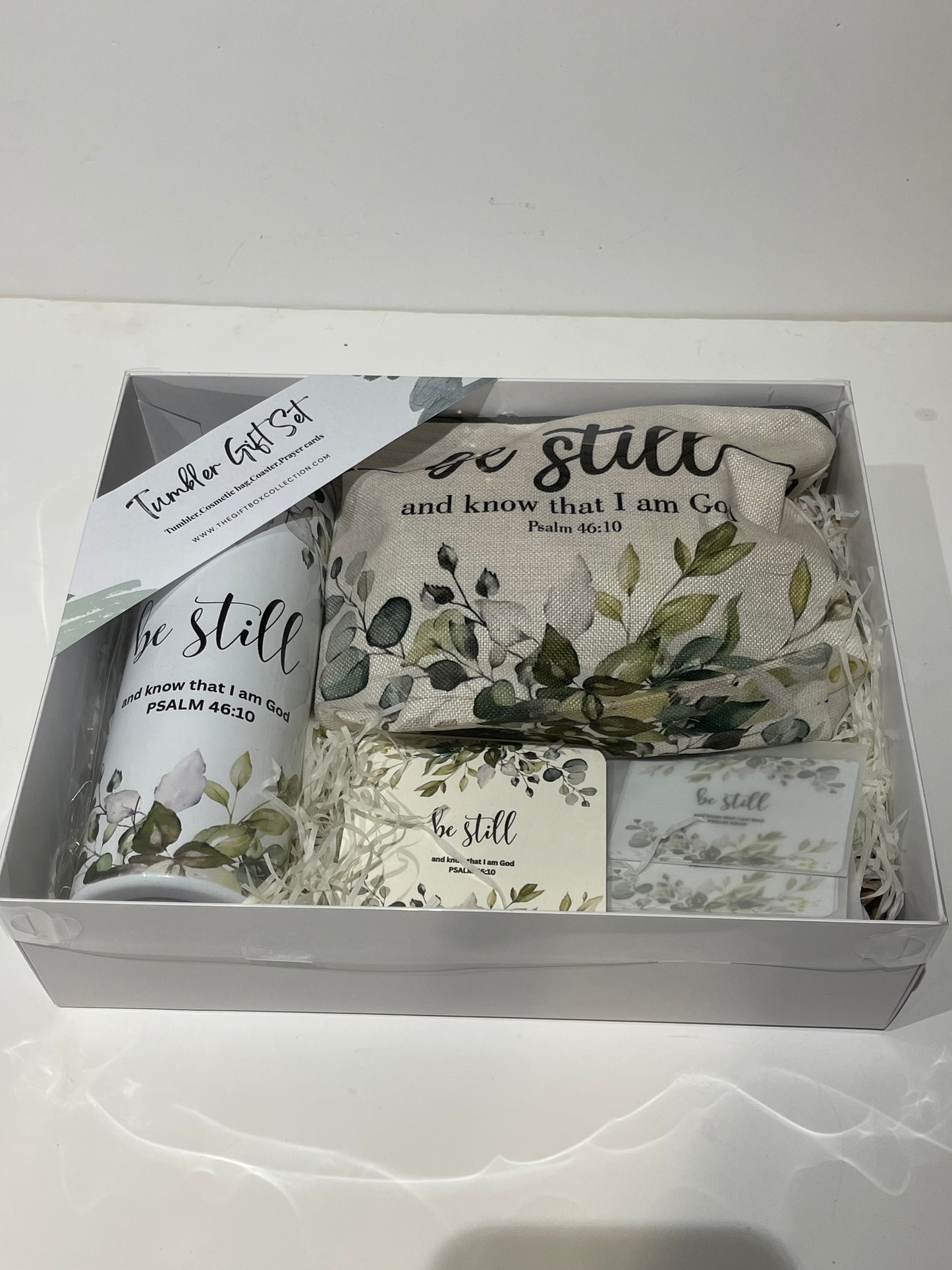 Tumbler gift set(be still)