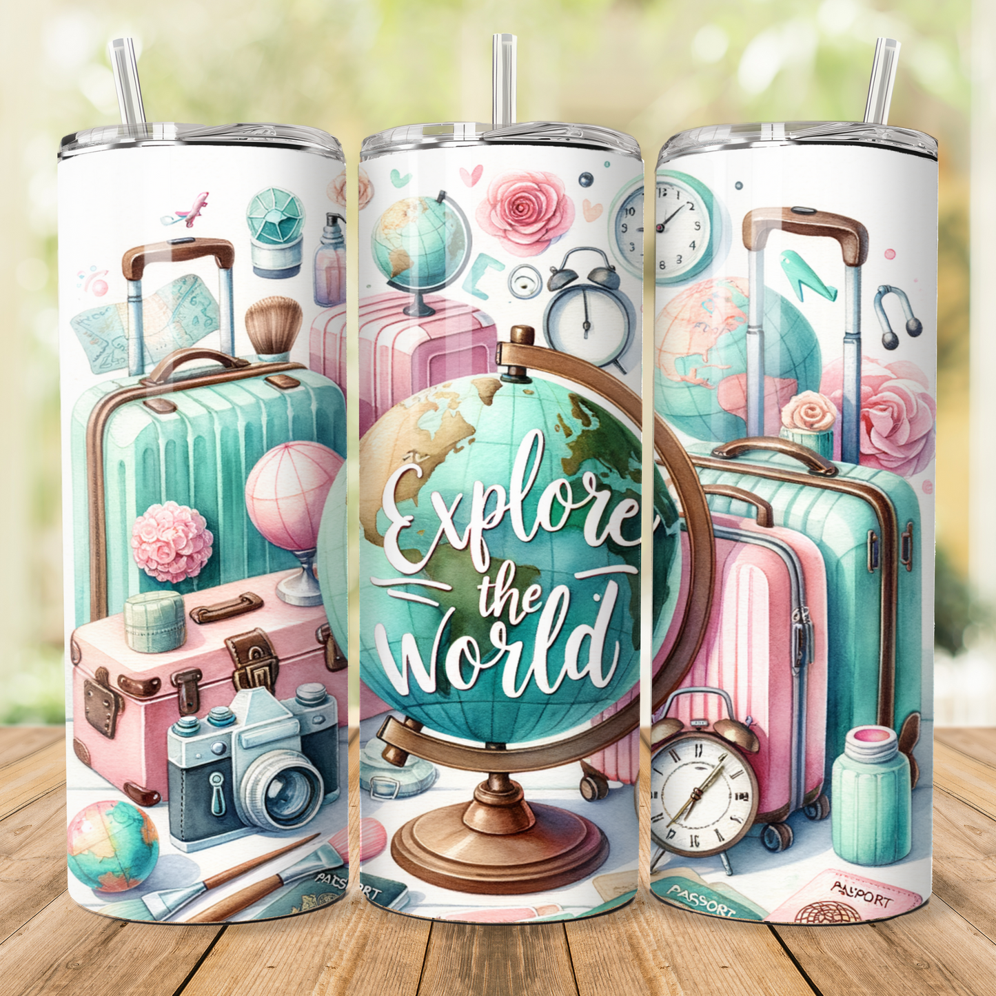 Explore the world tumbler - Thegiftboxcollection