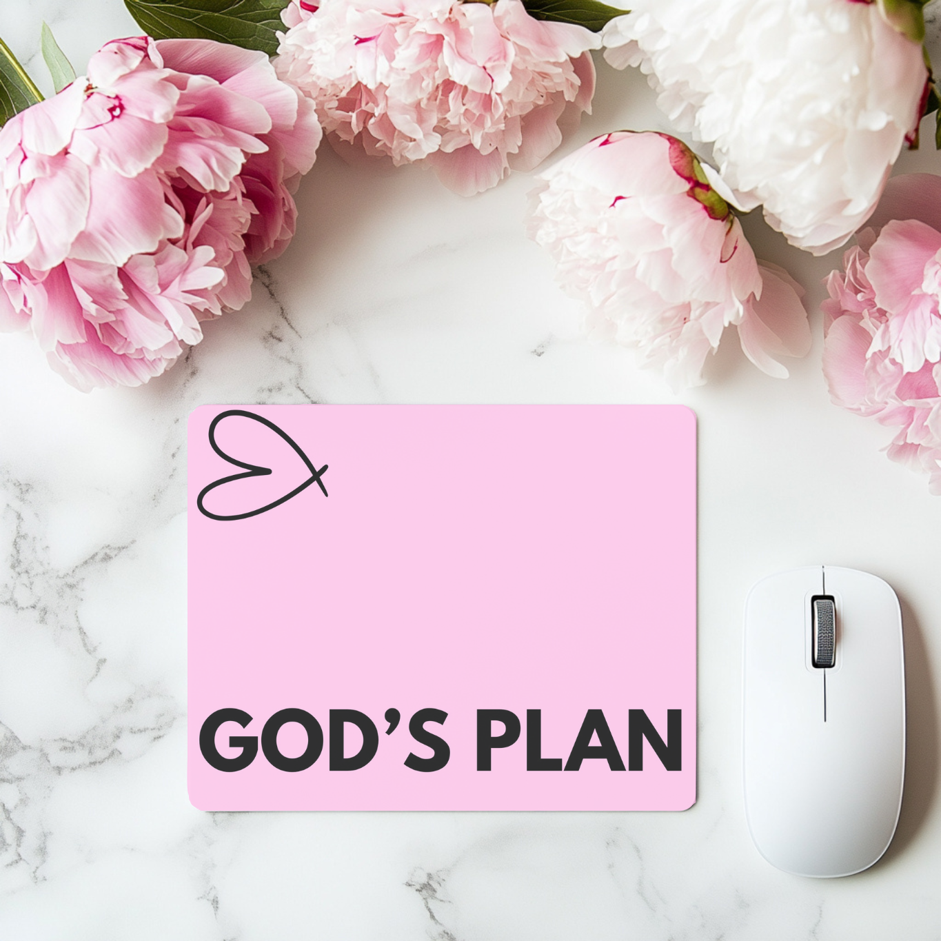 Gods plan mouse pad