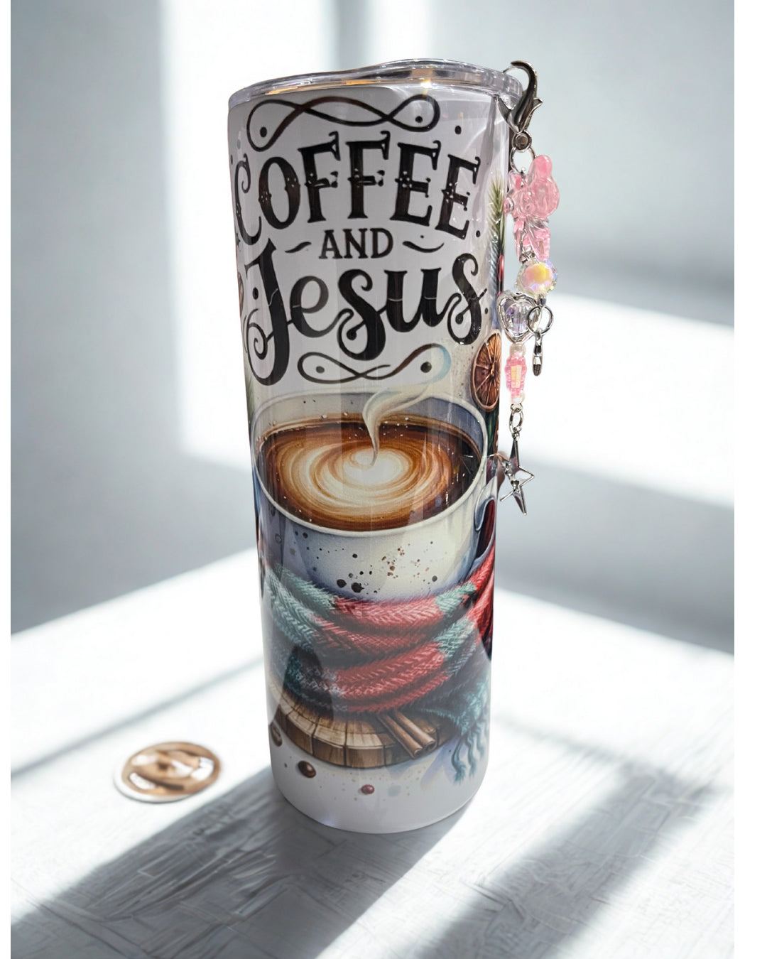 Coffee and Jesus Faith tumbler gift - Thegiftboxcollection