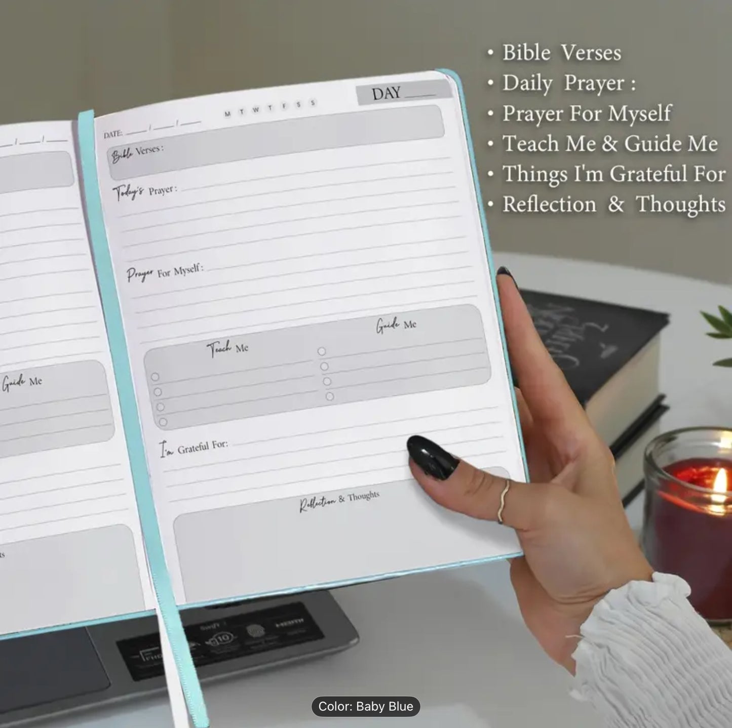 Prayer journal-Devotional guide and gratitude journaling