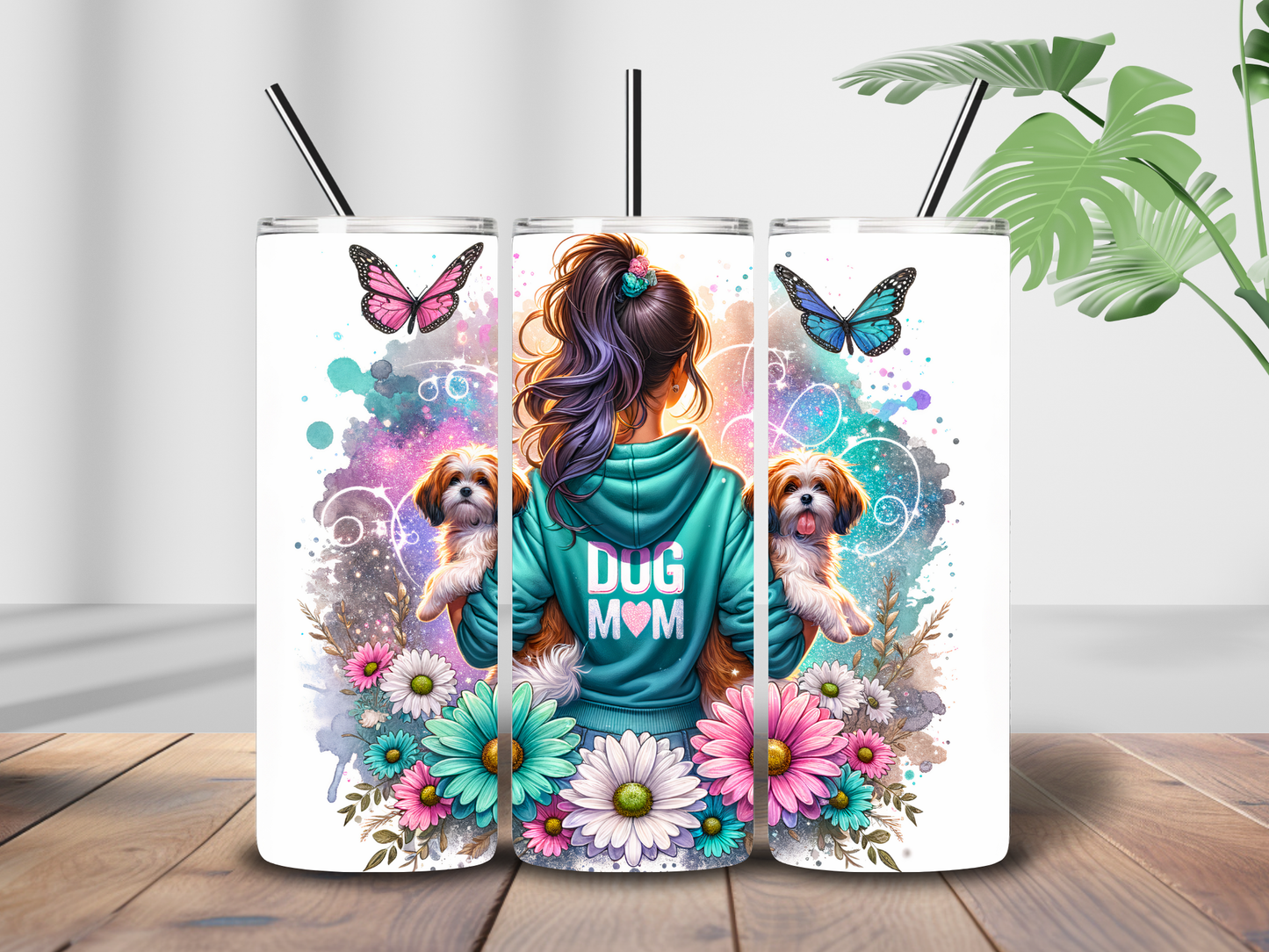 Dog mom tumbler