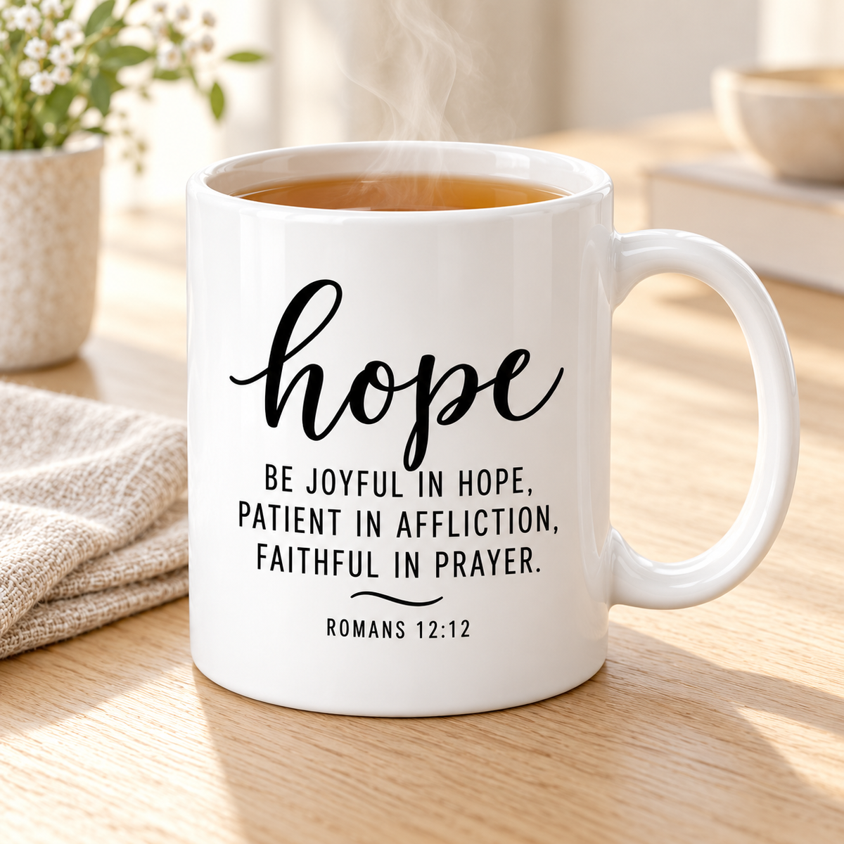 Faith, Hope, Love & Peace – Scripture Mug Collection