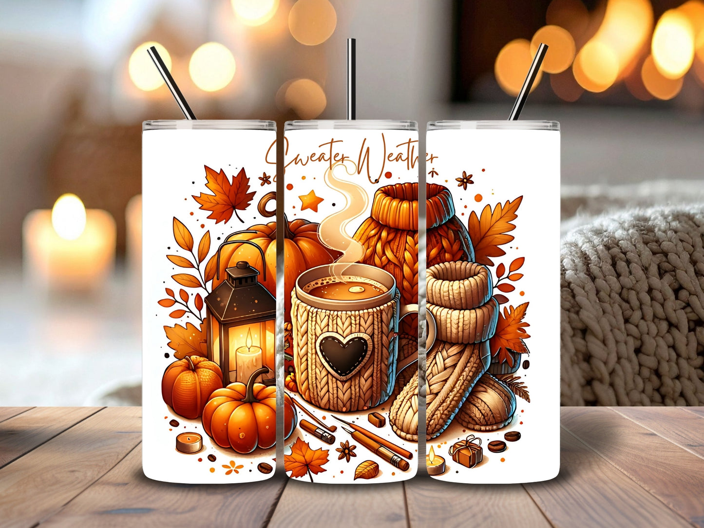 Sweater weather tumbler
