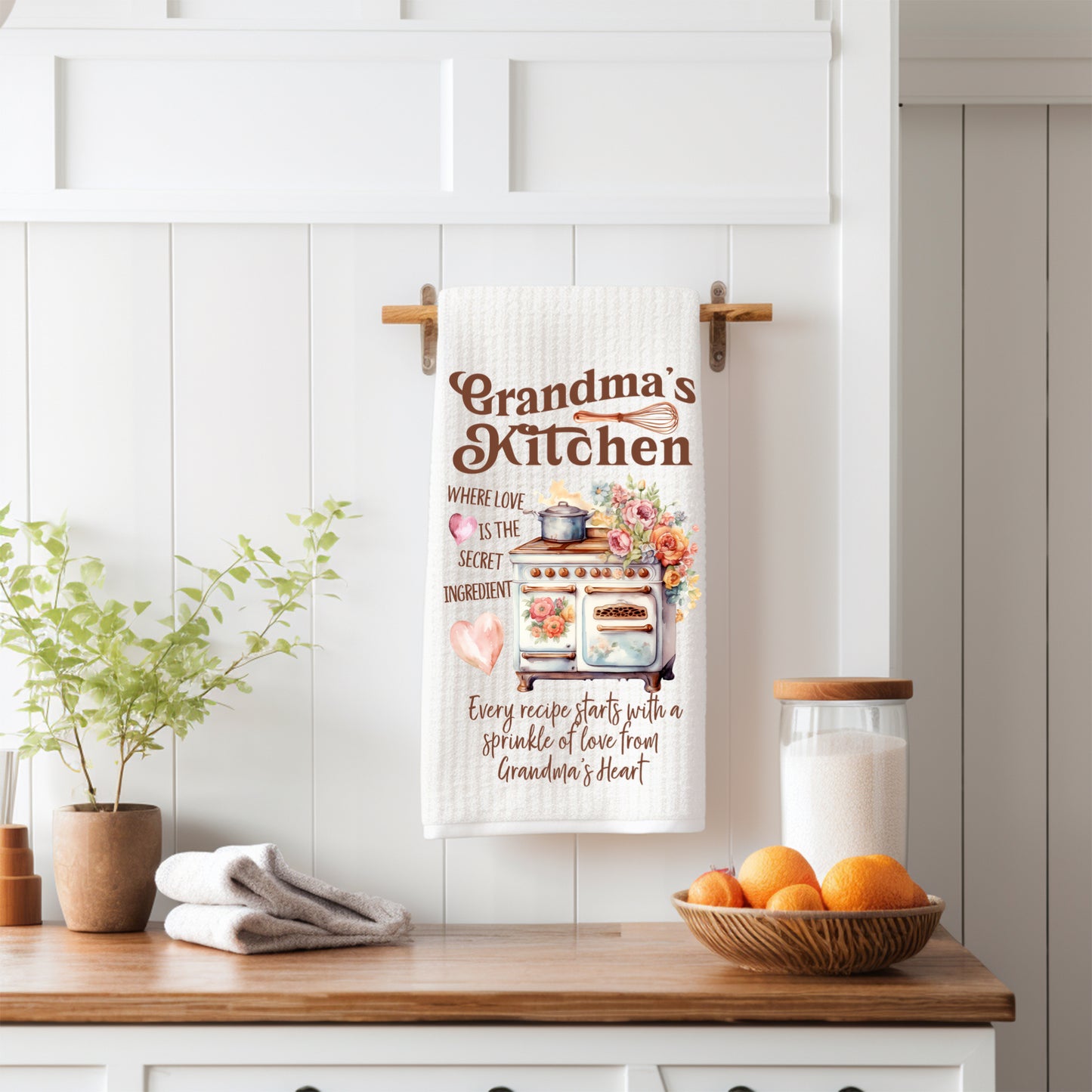 Grandma’s kitchen-tea towel