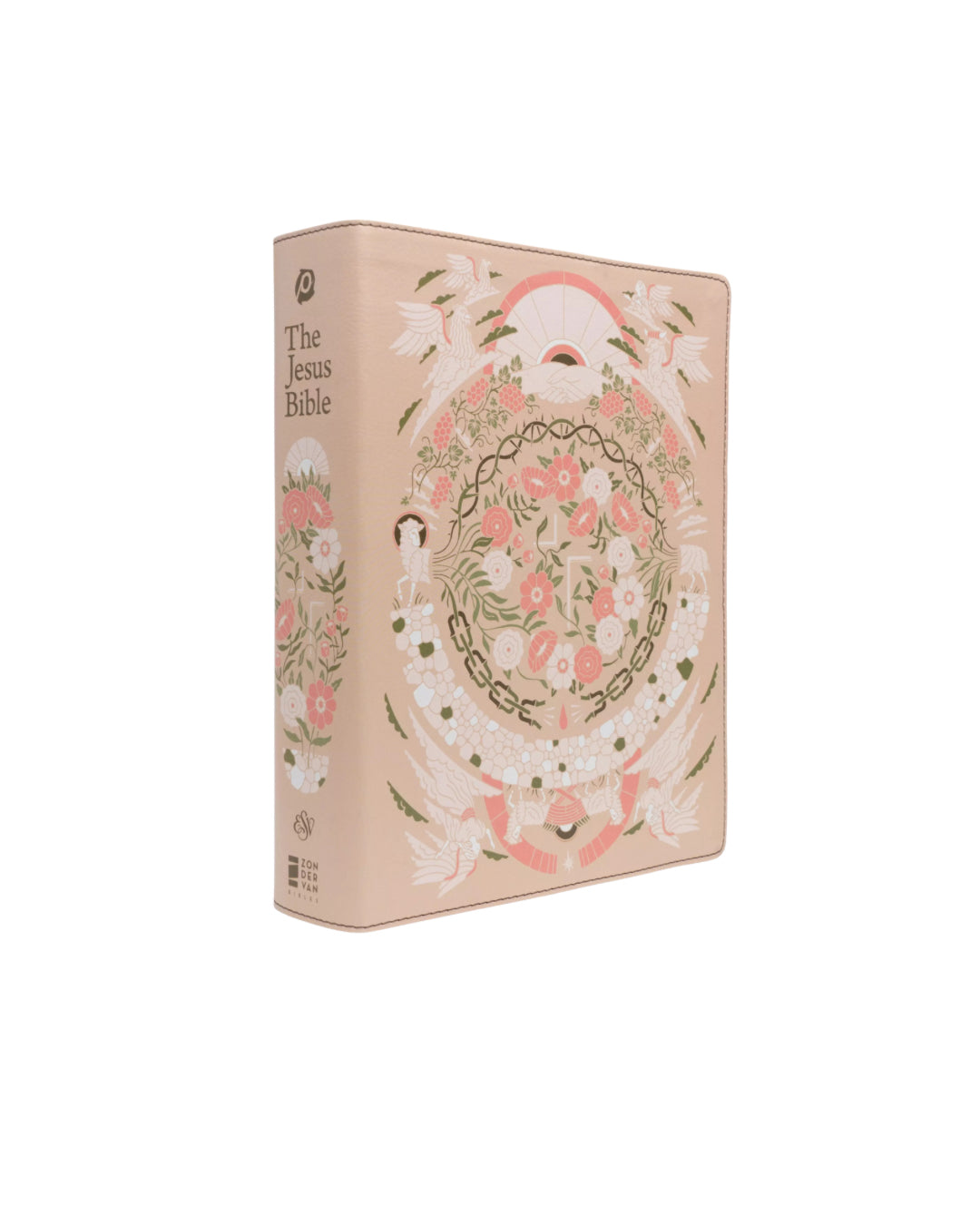 THE JESUS BIBLE(peach floral)ESV - Thegiftboxcollection