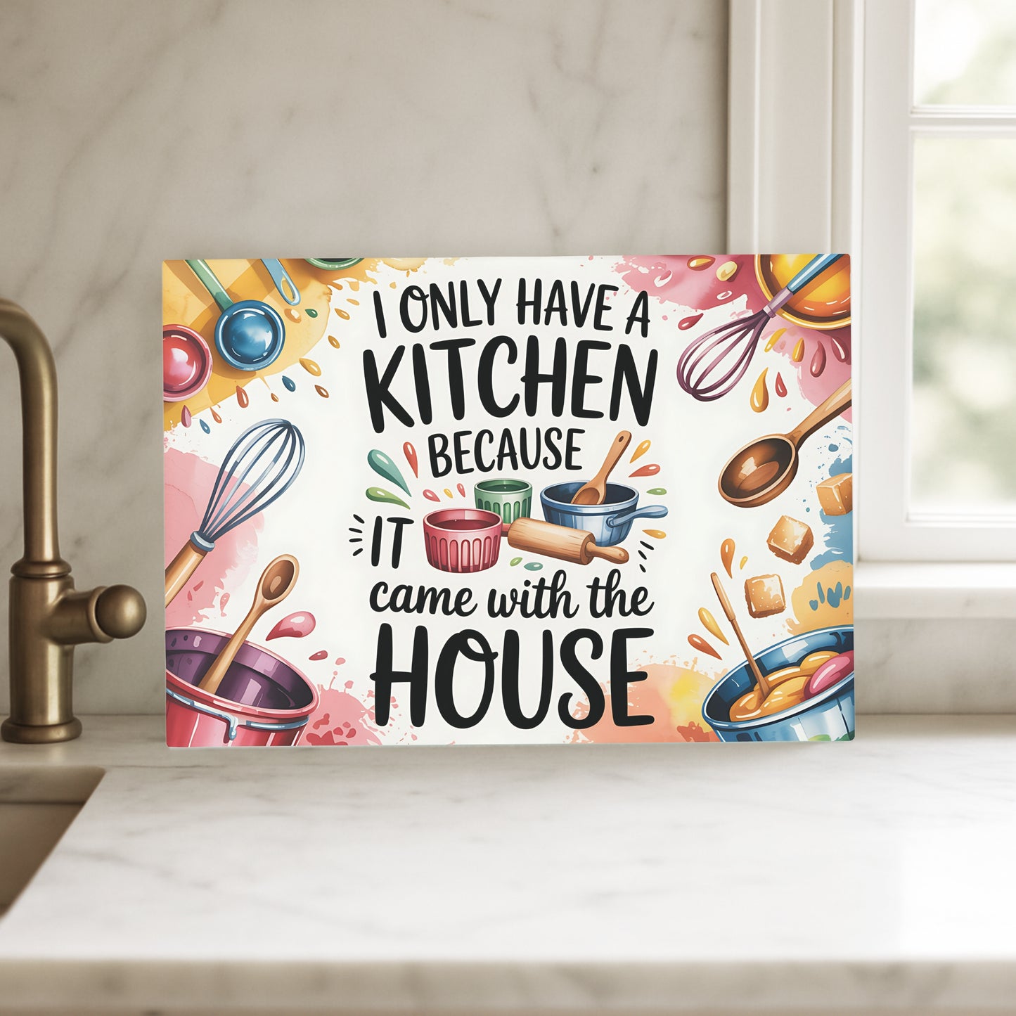My Kitchen- Glass chopping board