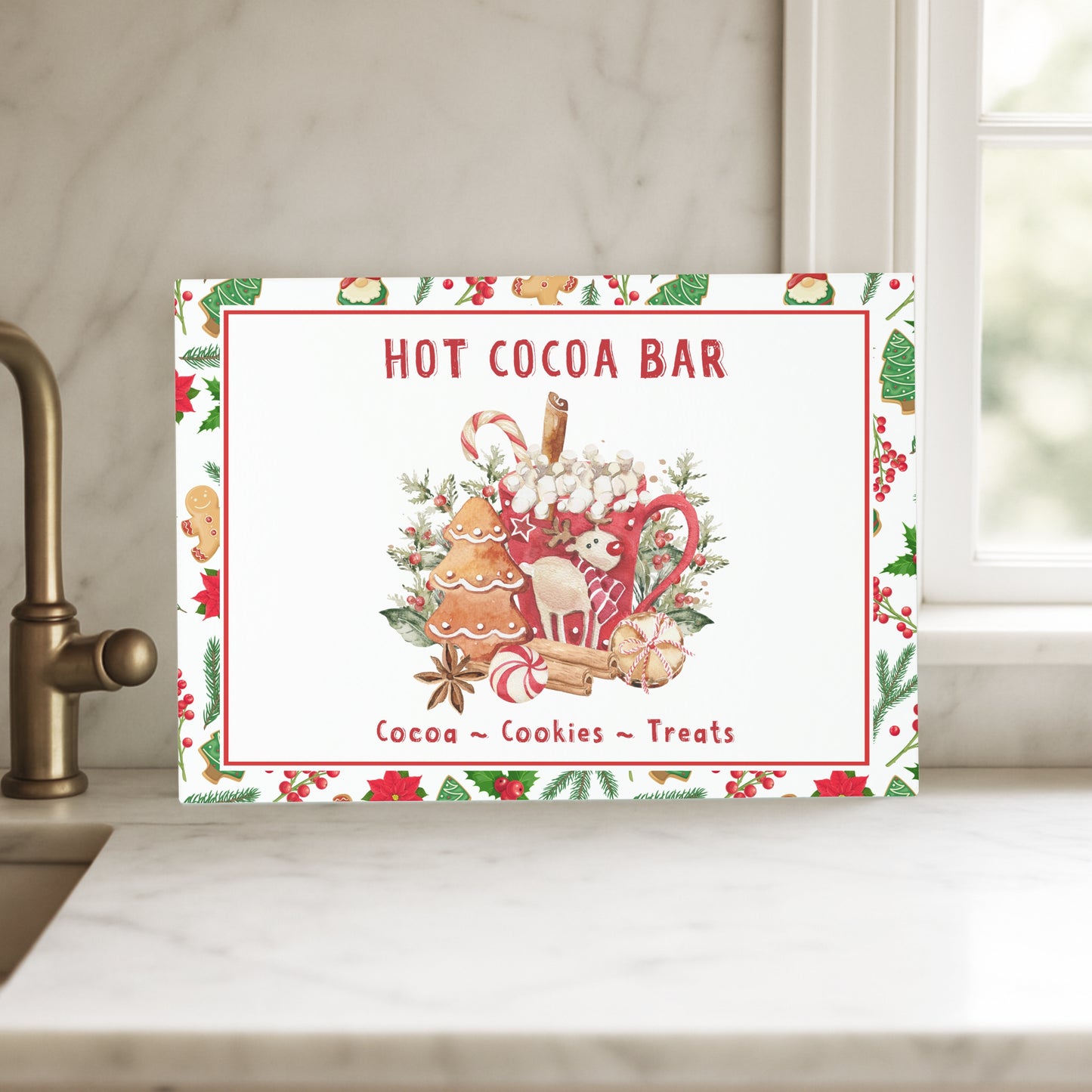 Cocoa bar -Glass chopping board