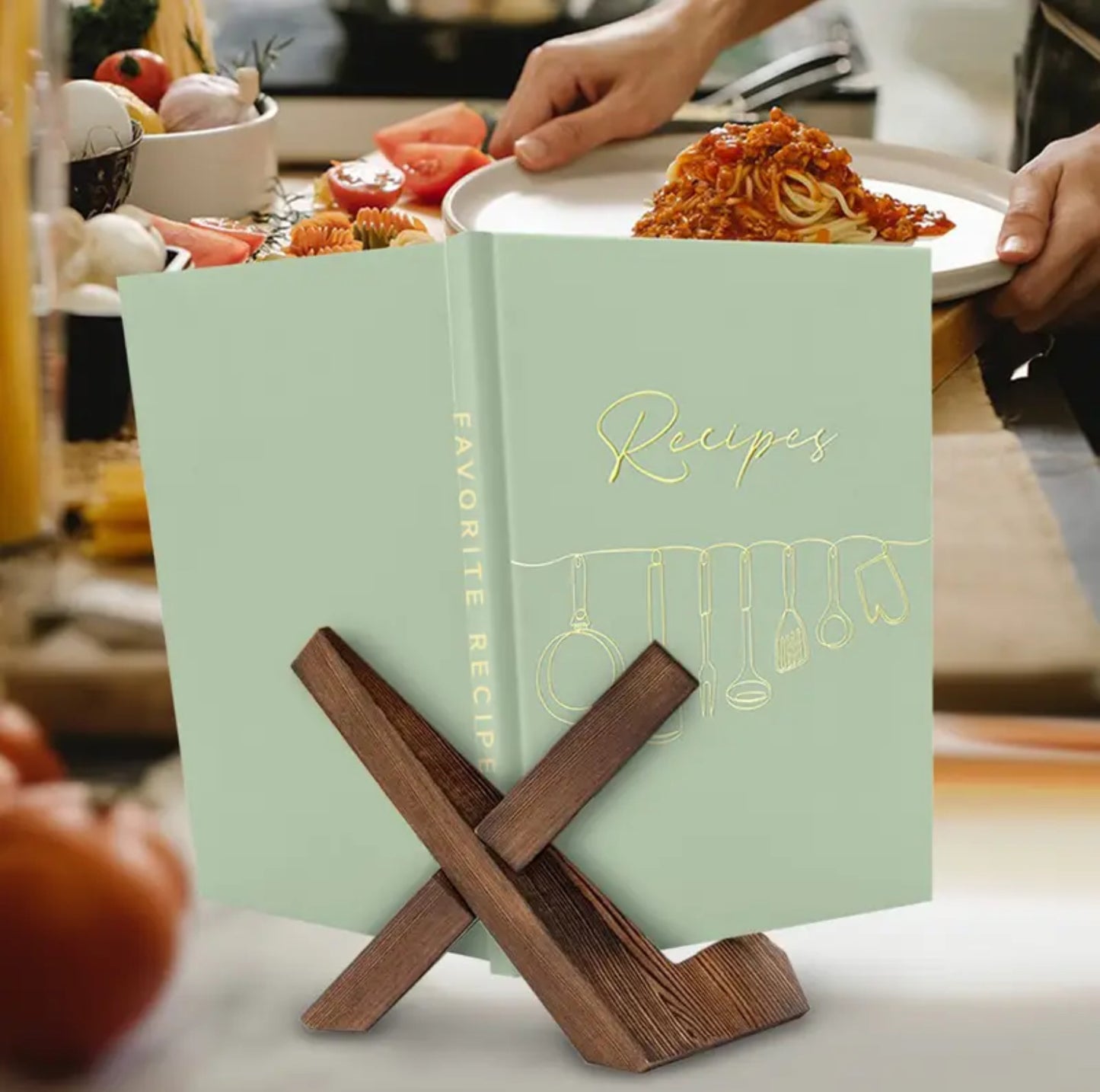 Recipe bookA5)Green hardcover