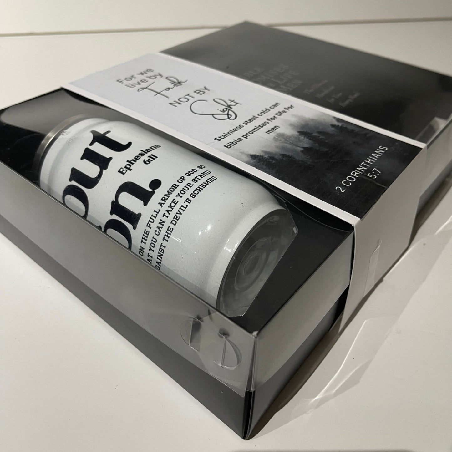 Bible promises for life men's gift set with stainless steel cup - Thegiftboxcollection