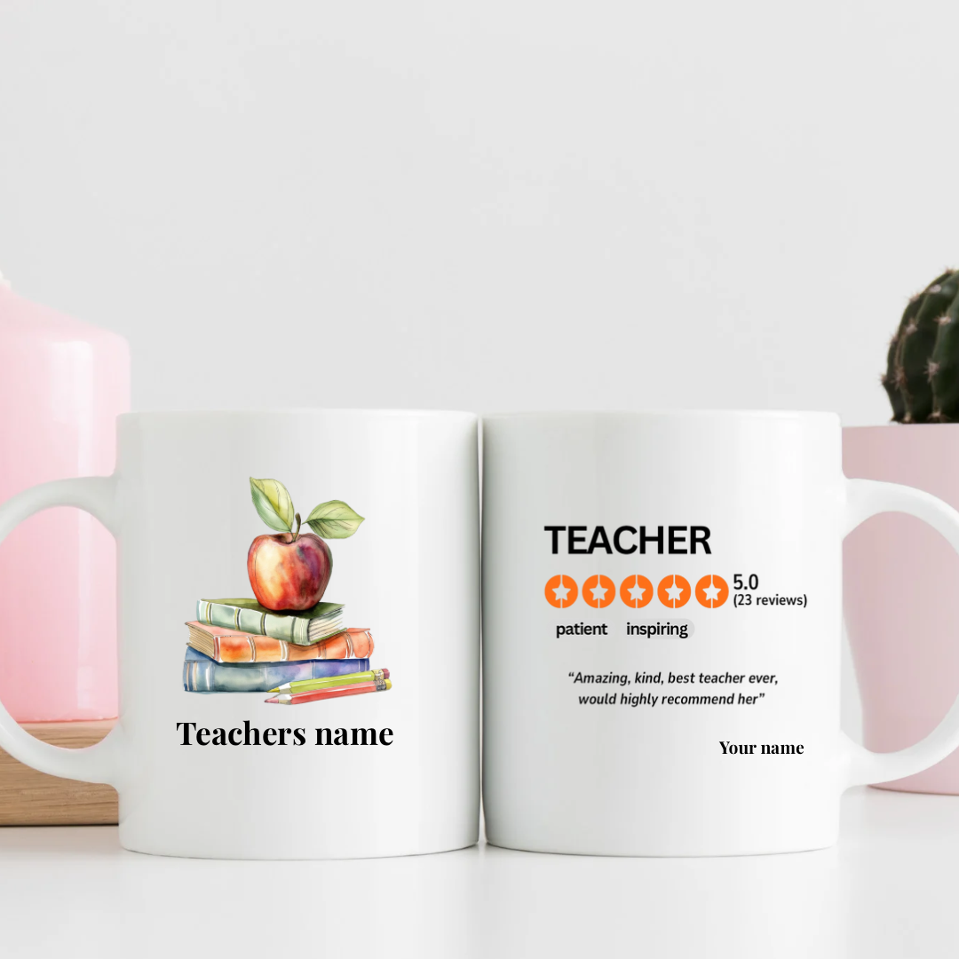 Personalised teacher mug - Thegiftboxcollection
