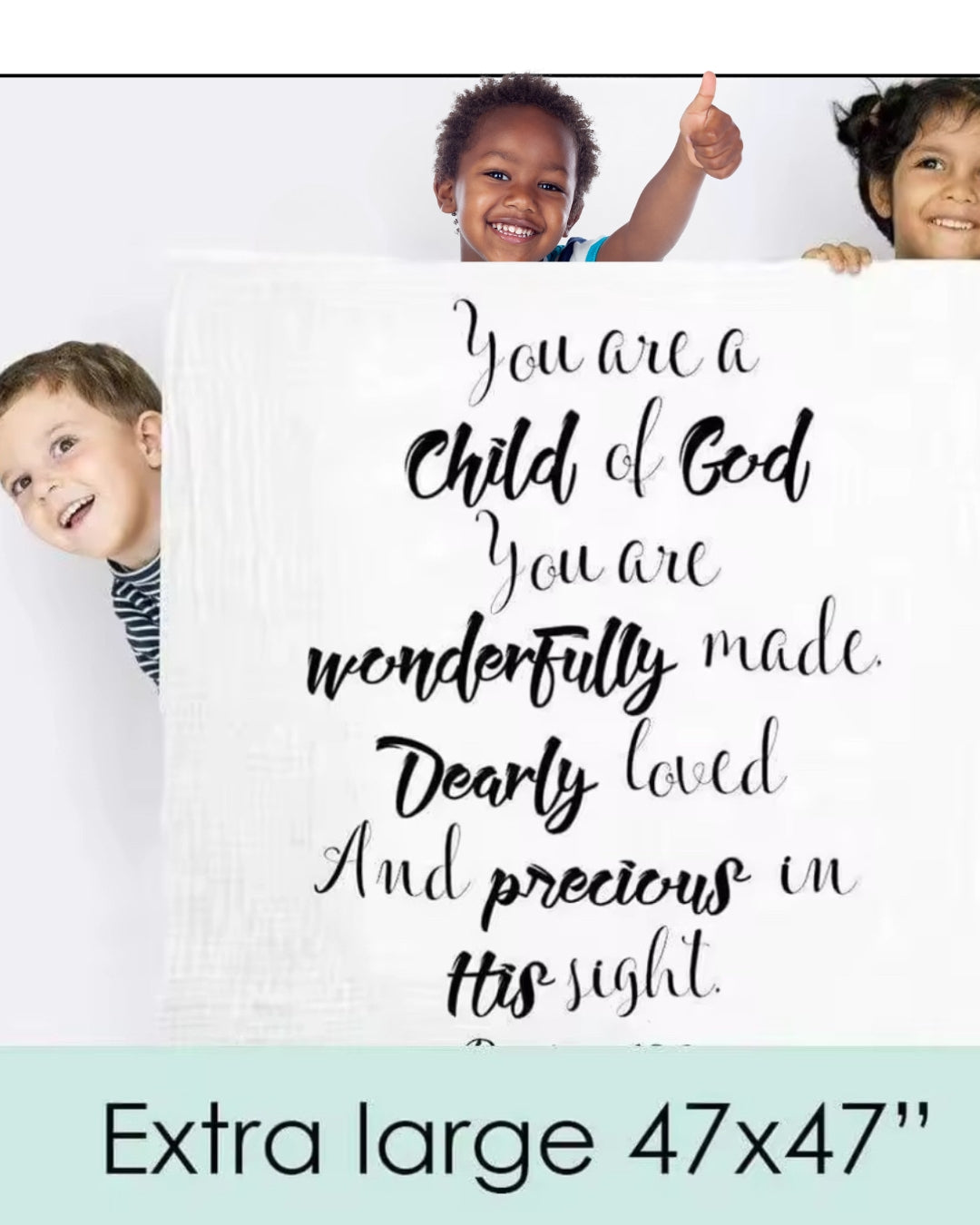 Child of God baby swaddle - Thegiftboxcollection