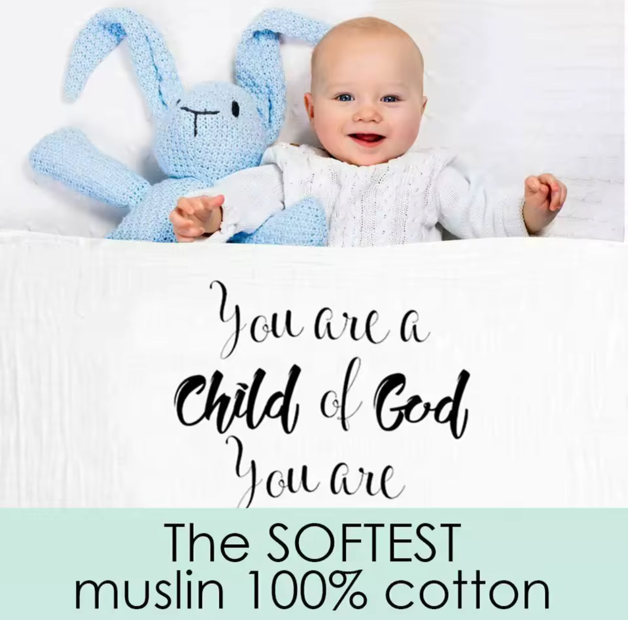 Child of God baby swaddle - Thegiftboxcollection