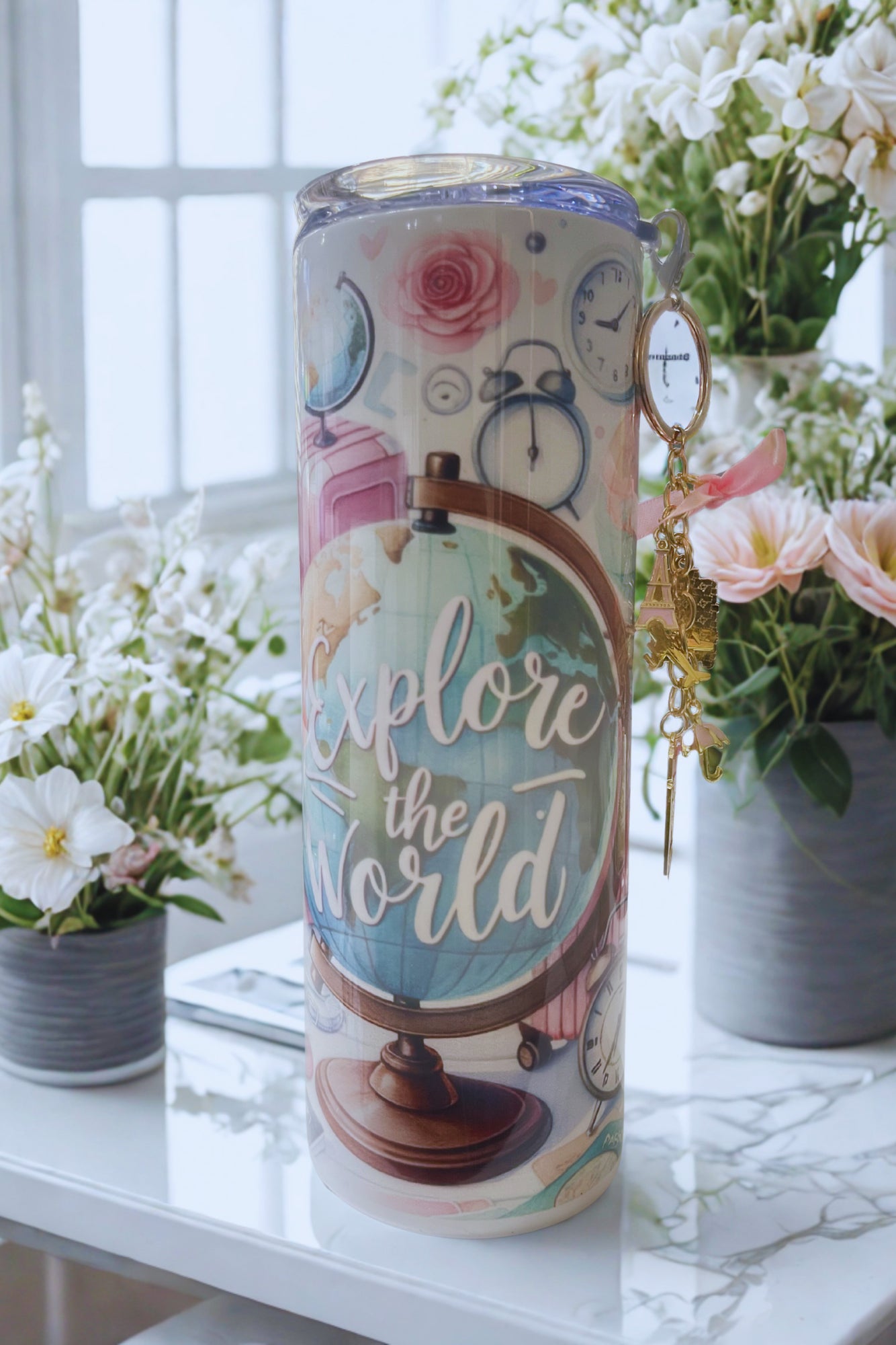 Explore the world tumbler - Thegiftboxcollection