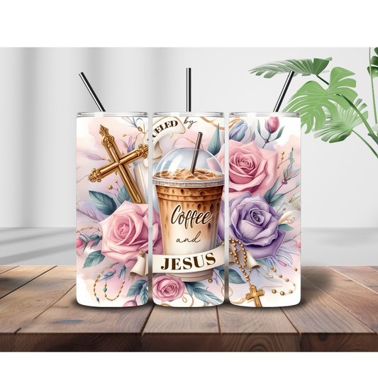 Coffee and Jesus tumbler - Thegiftboxcollection