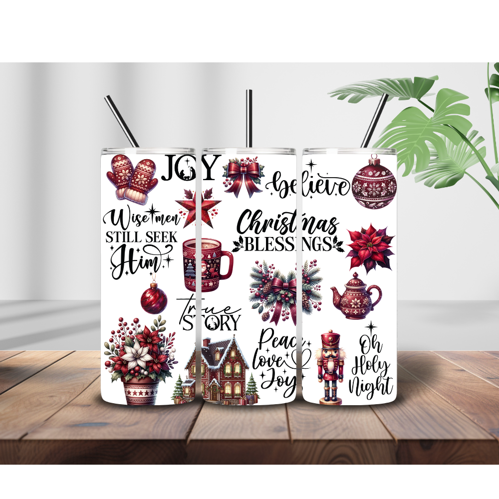 Christmas blessings tumbler