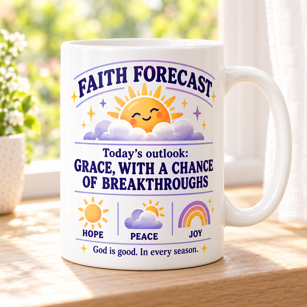 Faith forecast mug