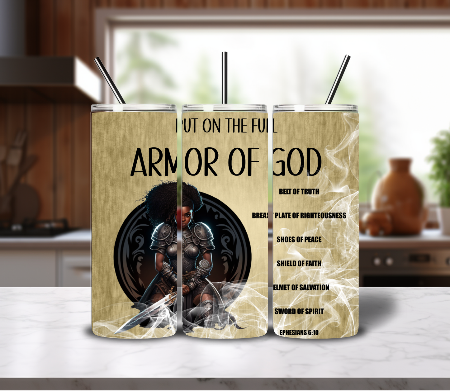 Armour of God tumbler