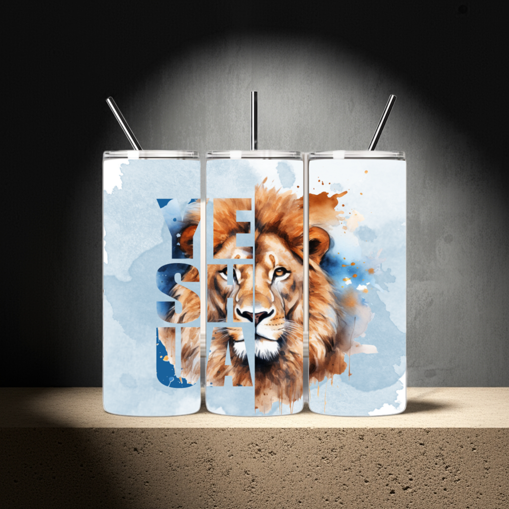 Blue Yeshua tumbler