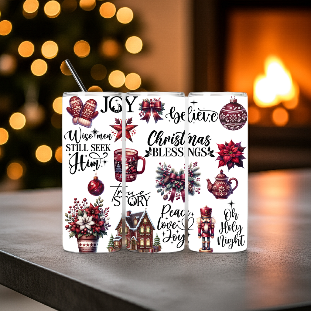 Christmas blessings tumbler