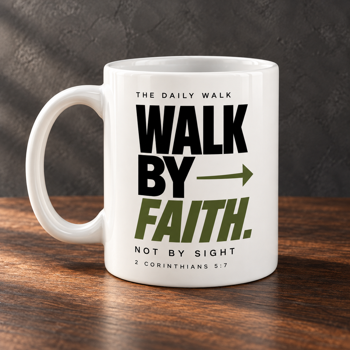 Walk by Faith Mug & Coaster Set
