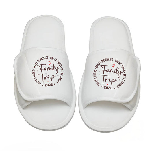 Family Trip Hotel Slippers