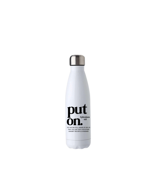 Put on your armour water bottle - Thegiftboxcollection