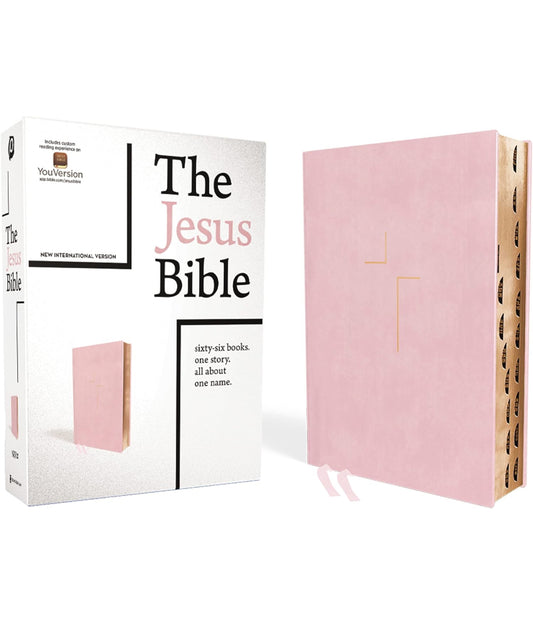 Pink The Jesus Bible(leather soft overboard pink)NIV - Thegiftboxcollection