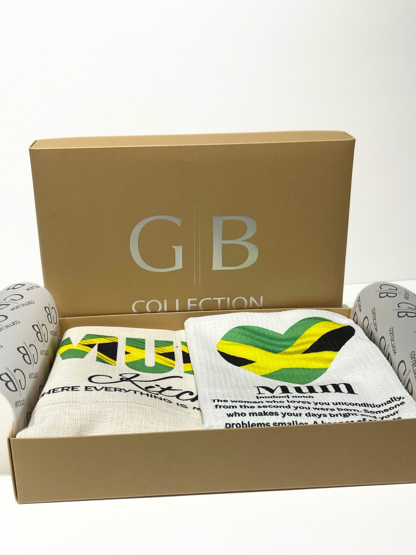 Mums apron gift set- Jamaican print