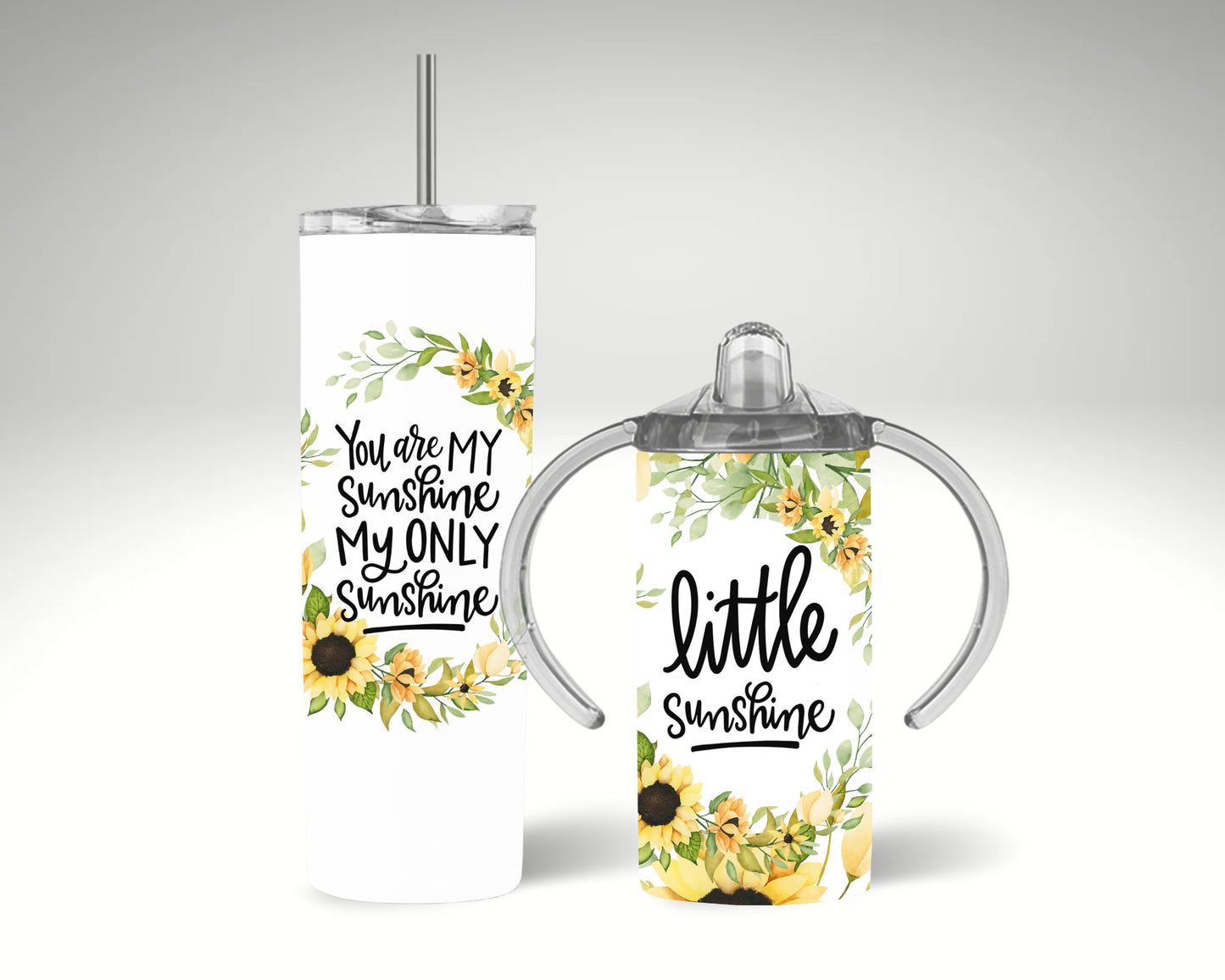 Little sunshine- Mamma & Mini tumbler set
