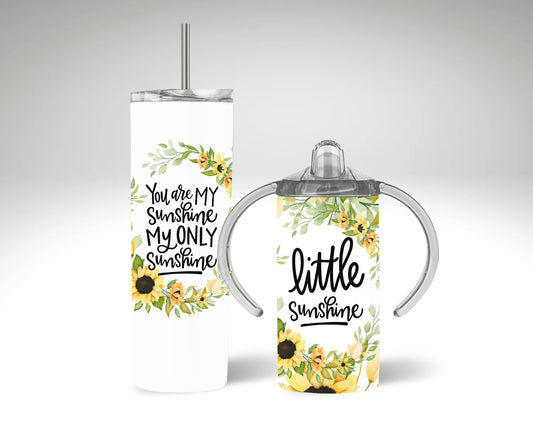 Little sunshine- Mamma & Mini tumbler set