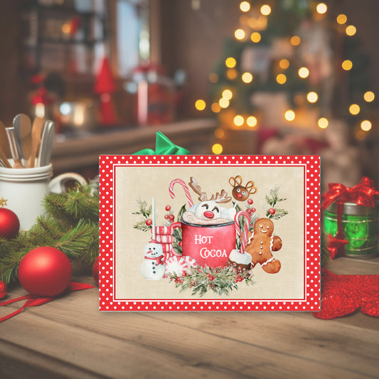 Hot cocoa-Glass chopping board