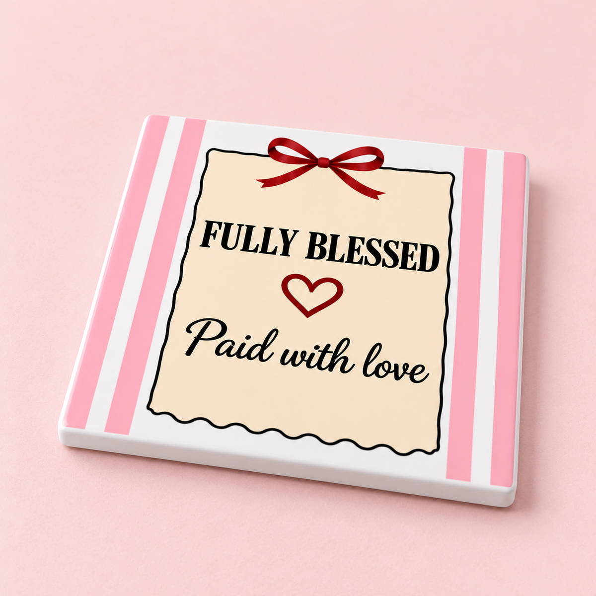 Fully Blessed mug & ceramic coaster set