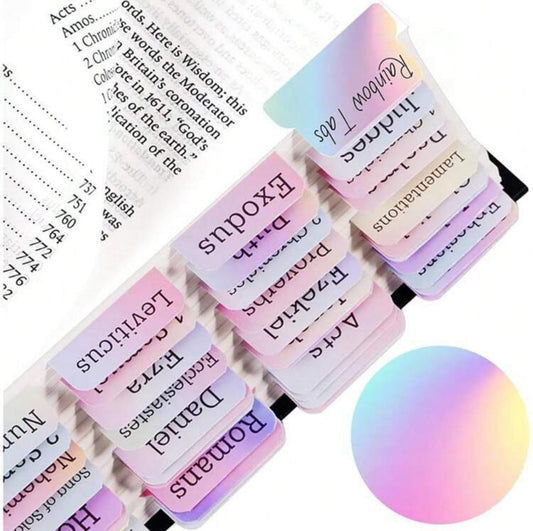 Rainbow Bible tabs