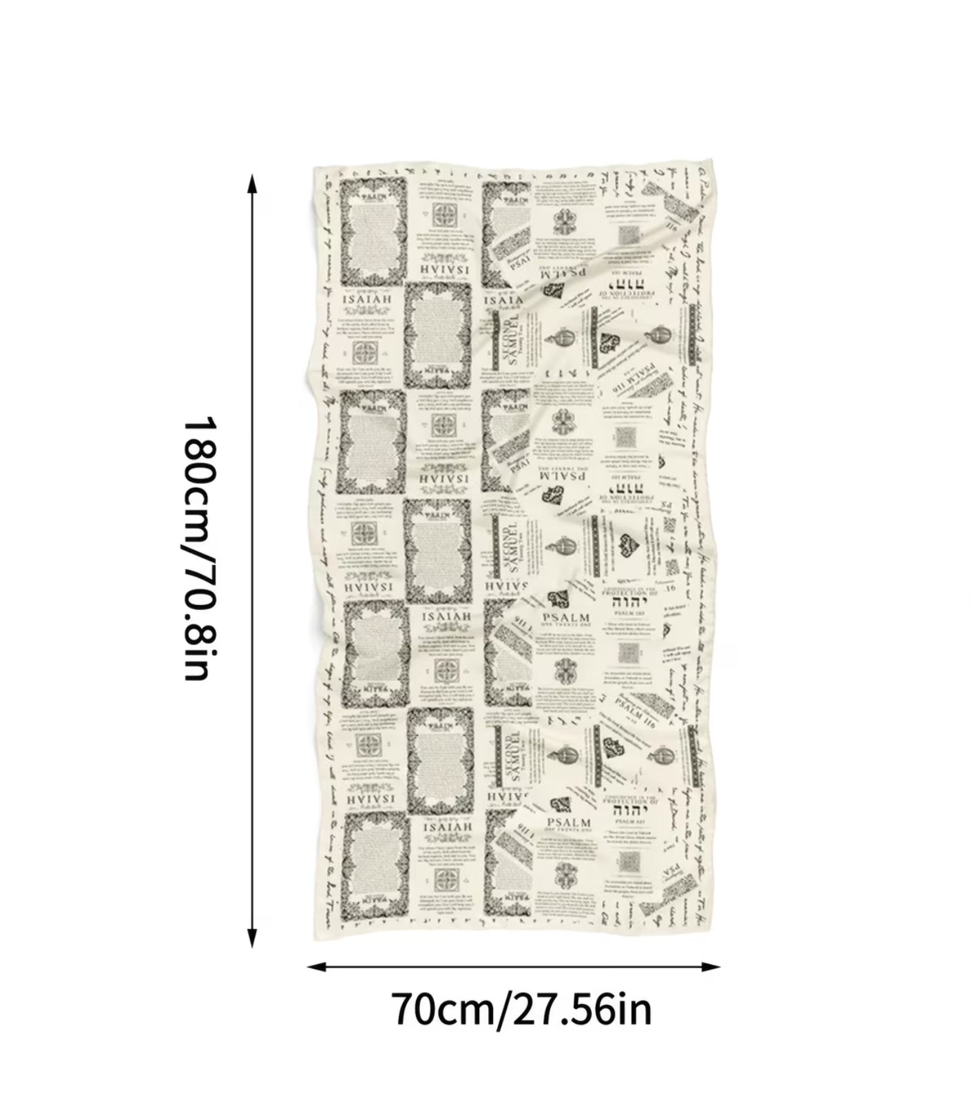Printed prayer shawl