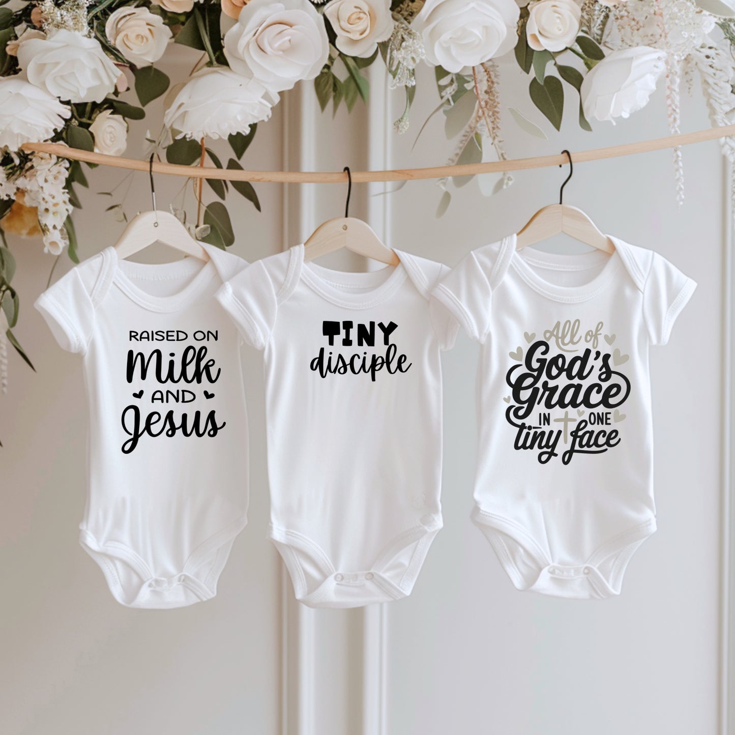 Faith baby vests