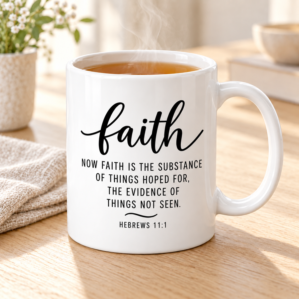 Faith, Hope, Love & Peace – Scripture Mug Collection