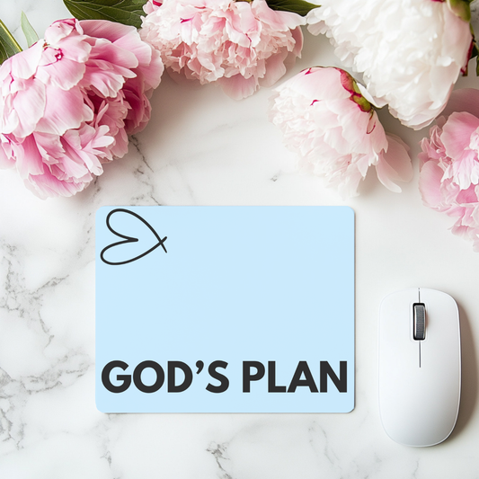 Gods plan mouse pad