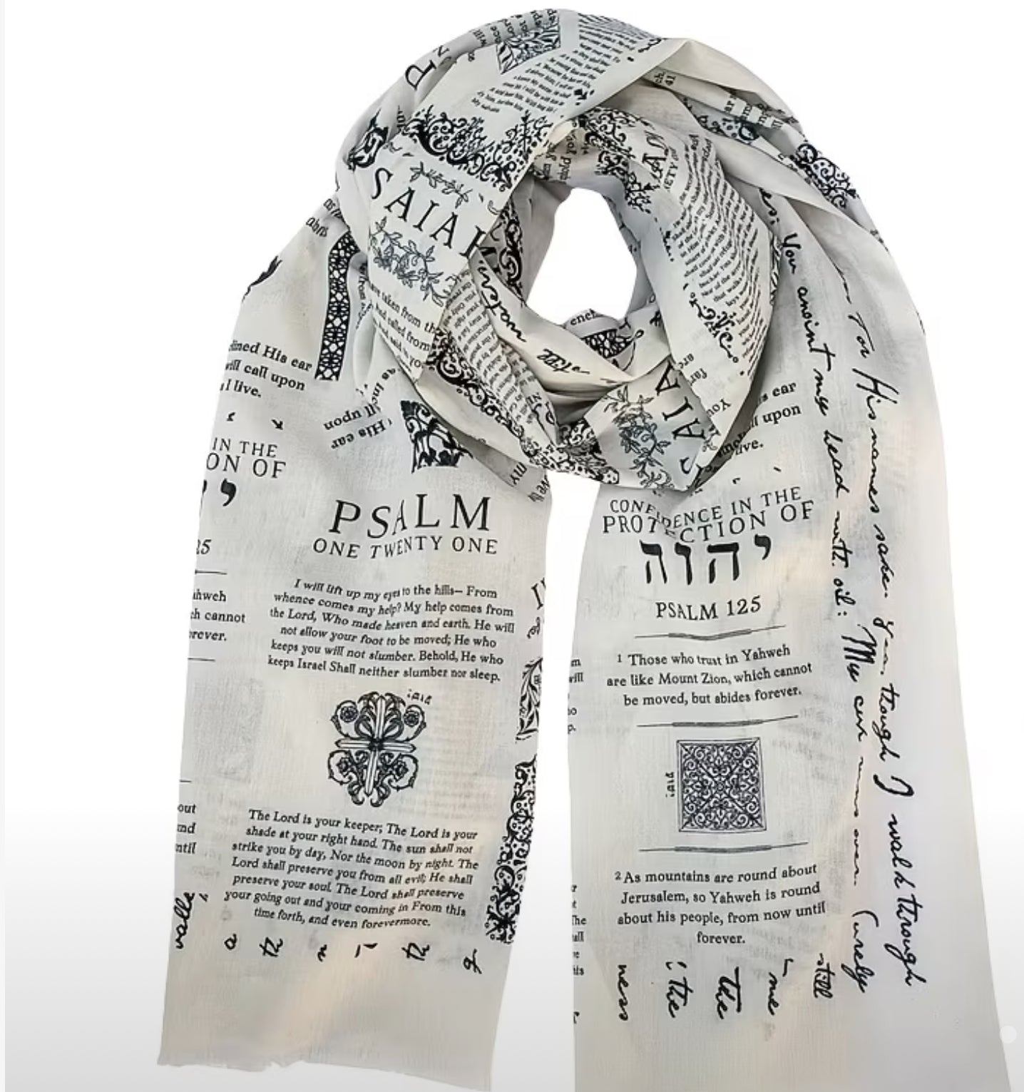Printed prayer shawl