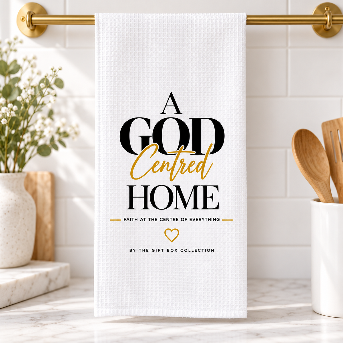 GOD centered Home teatowel