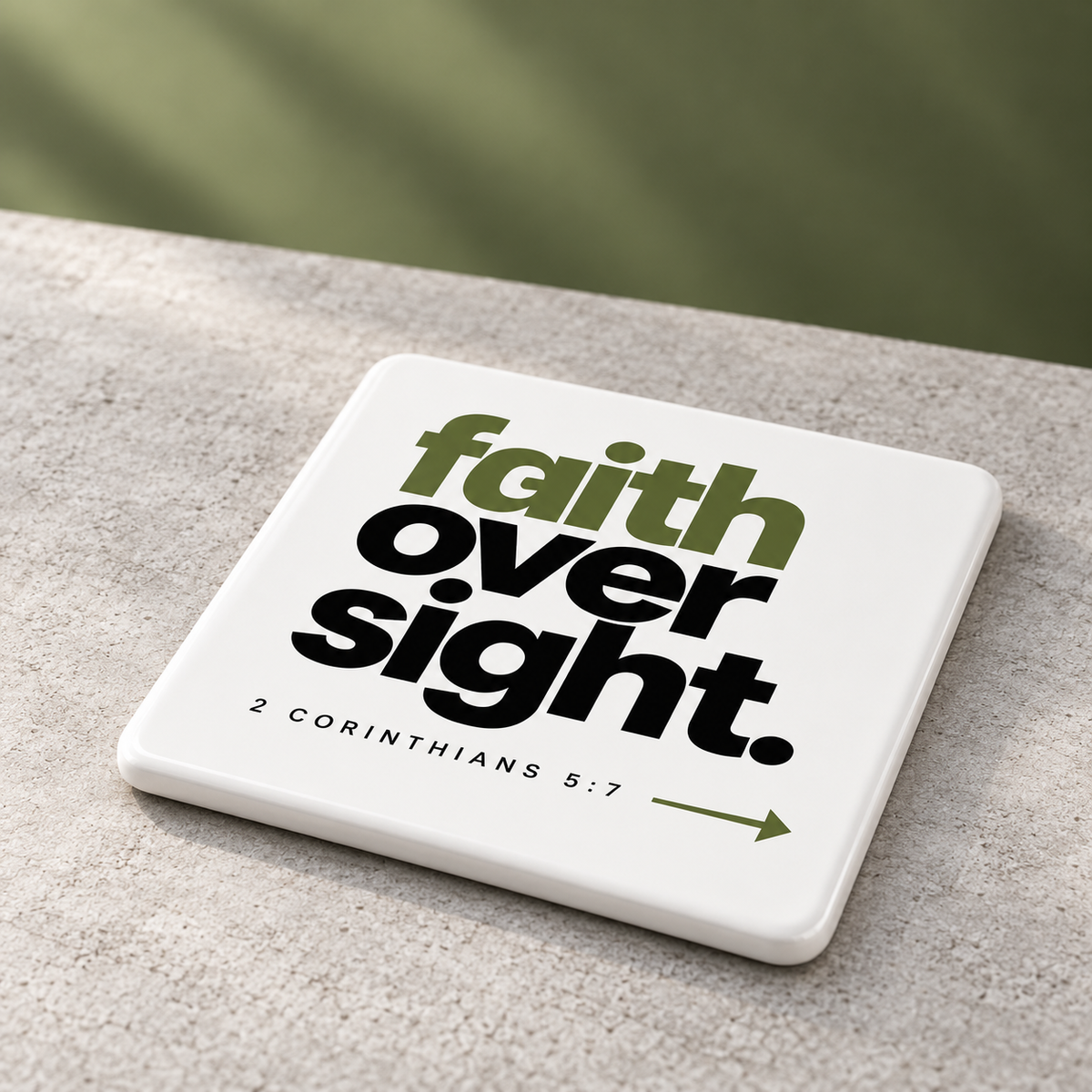 Walk by Faith Mug & Coaster Set
