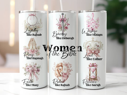 Women of the Bible tumbler