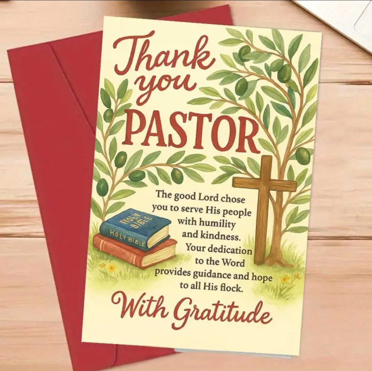 Thankyou pastor card
