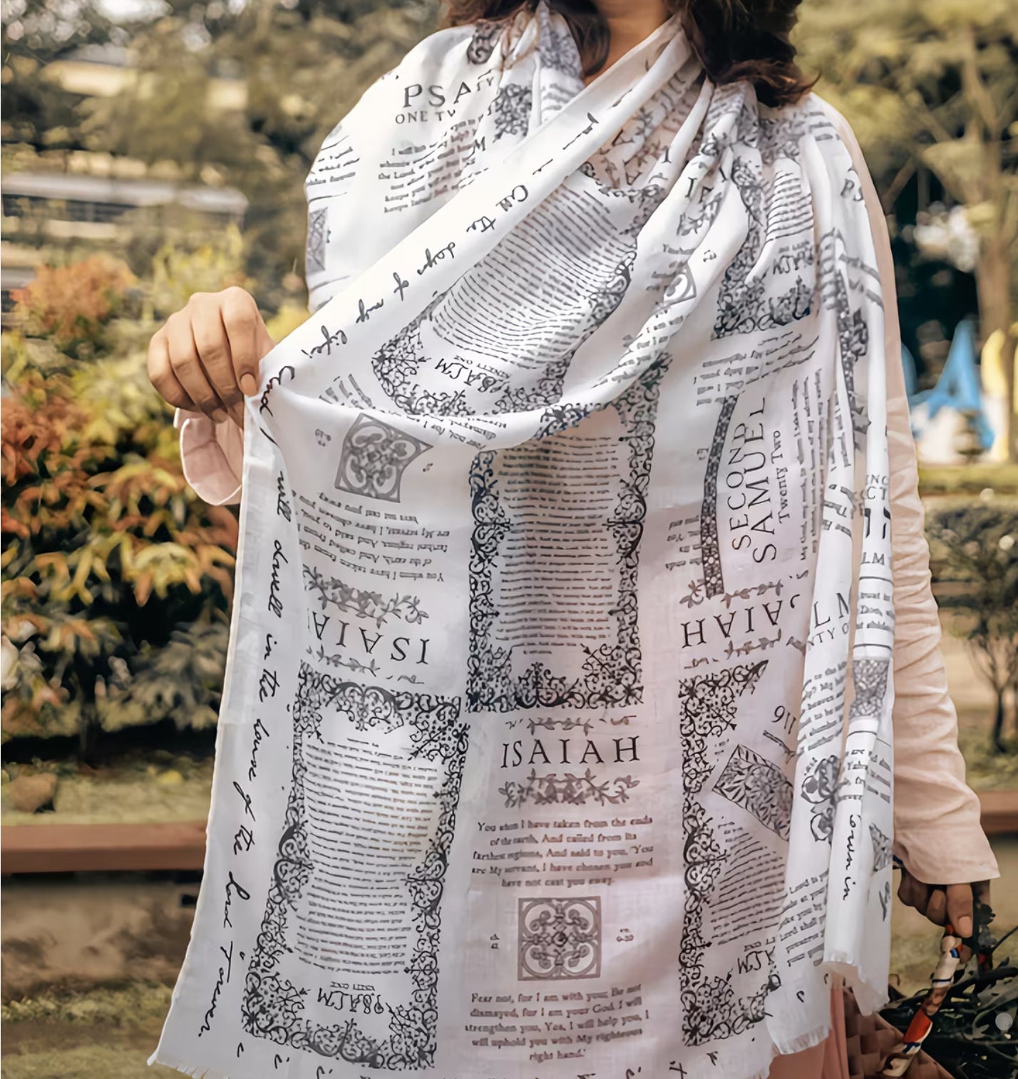 Printed prayer shawl