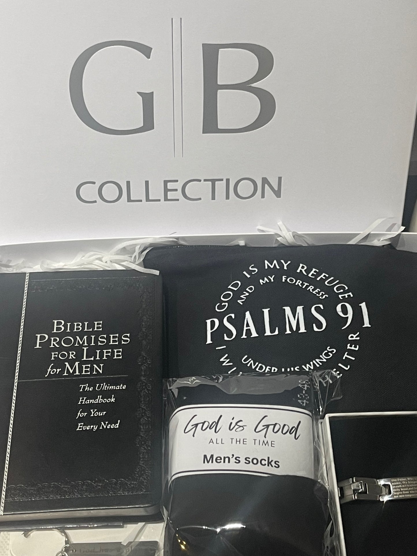 Limited Edition-Men’s Bible promises white gift box