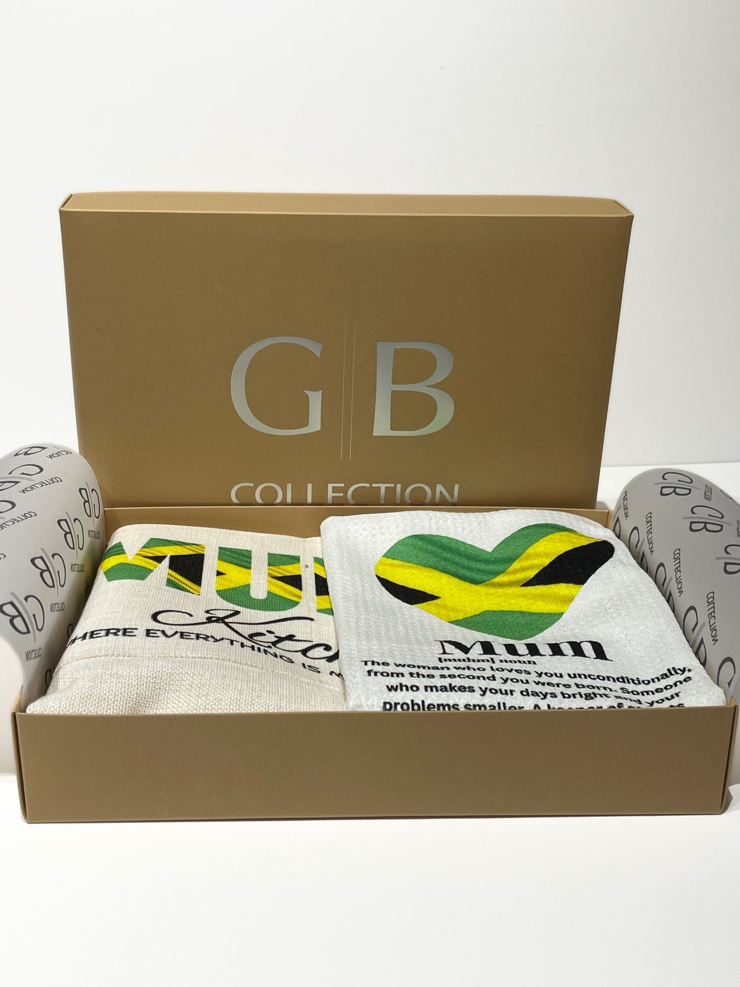 Mums apron gift set- Jamaican print