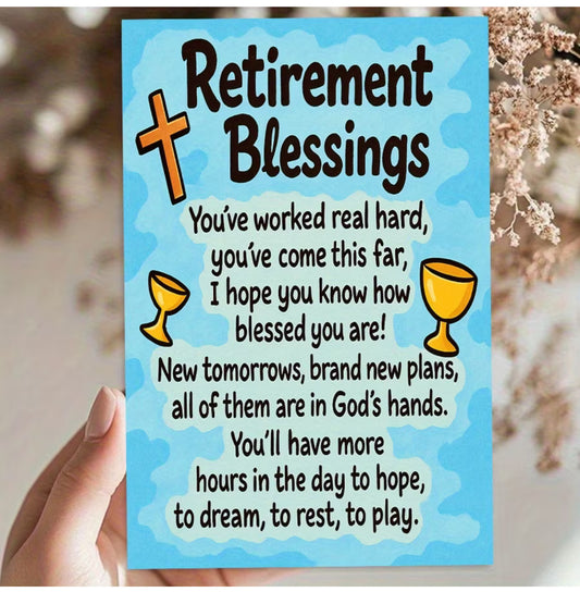 Retirement blessing card