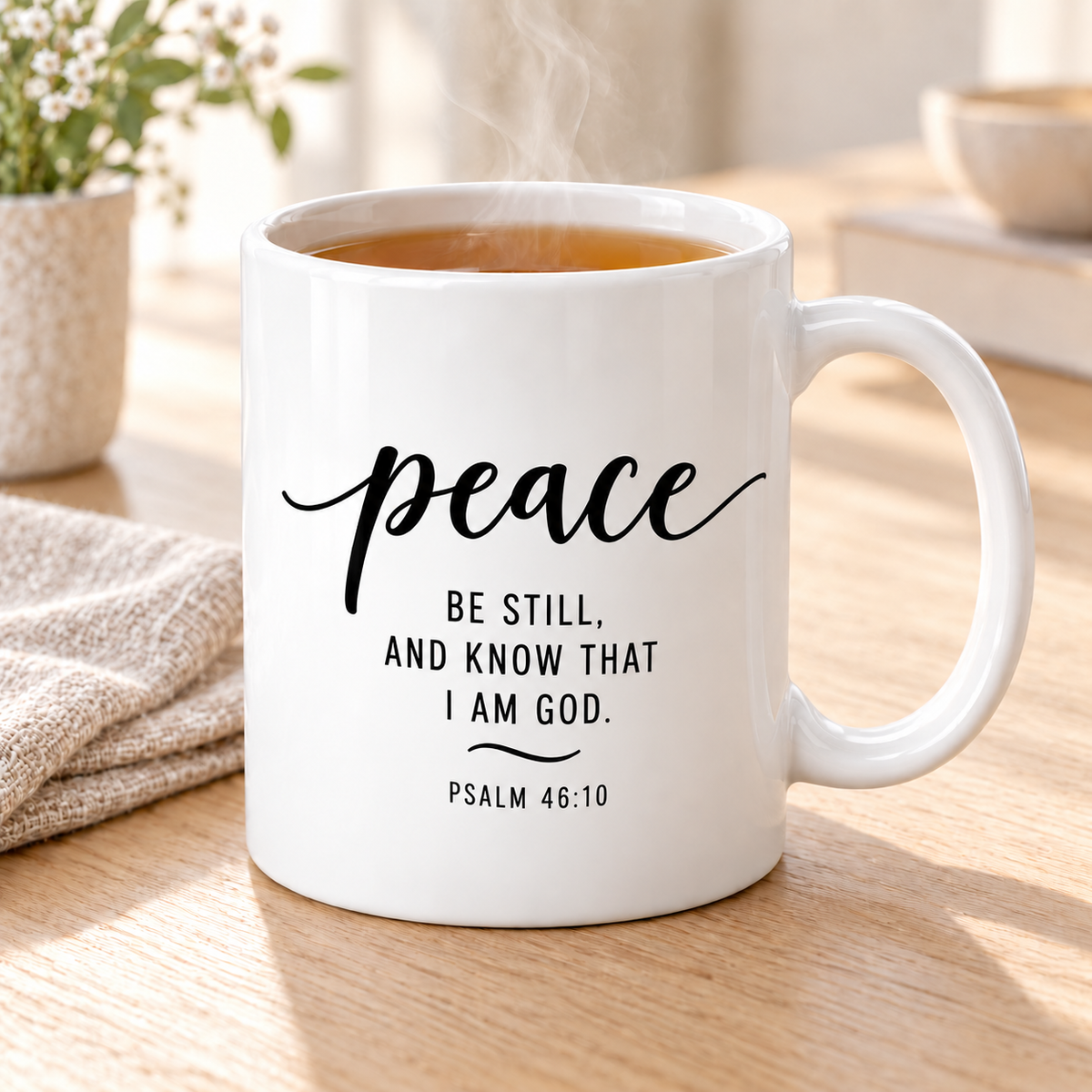 Faith, Hope, Love & Peace – Scripture Mug Collection