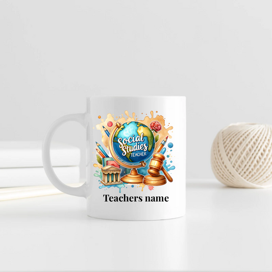 Social studies teacher mug - Thegiftboxcollection